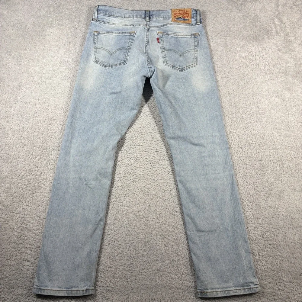 Levi's 511 Slim Fit Jeans Mens 33x30 Light Wash Blue Stretch Denim 04511